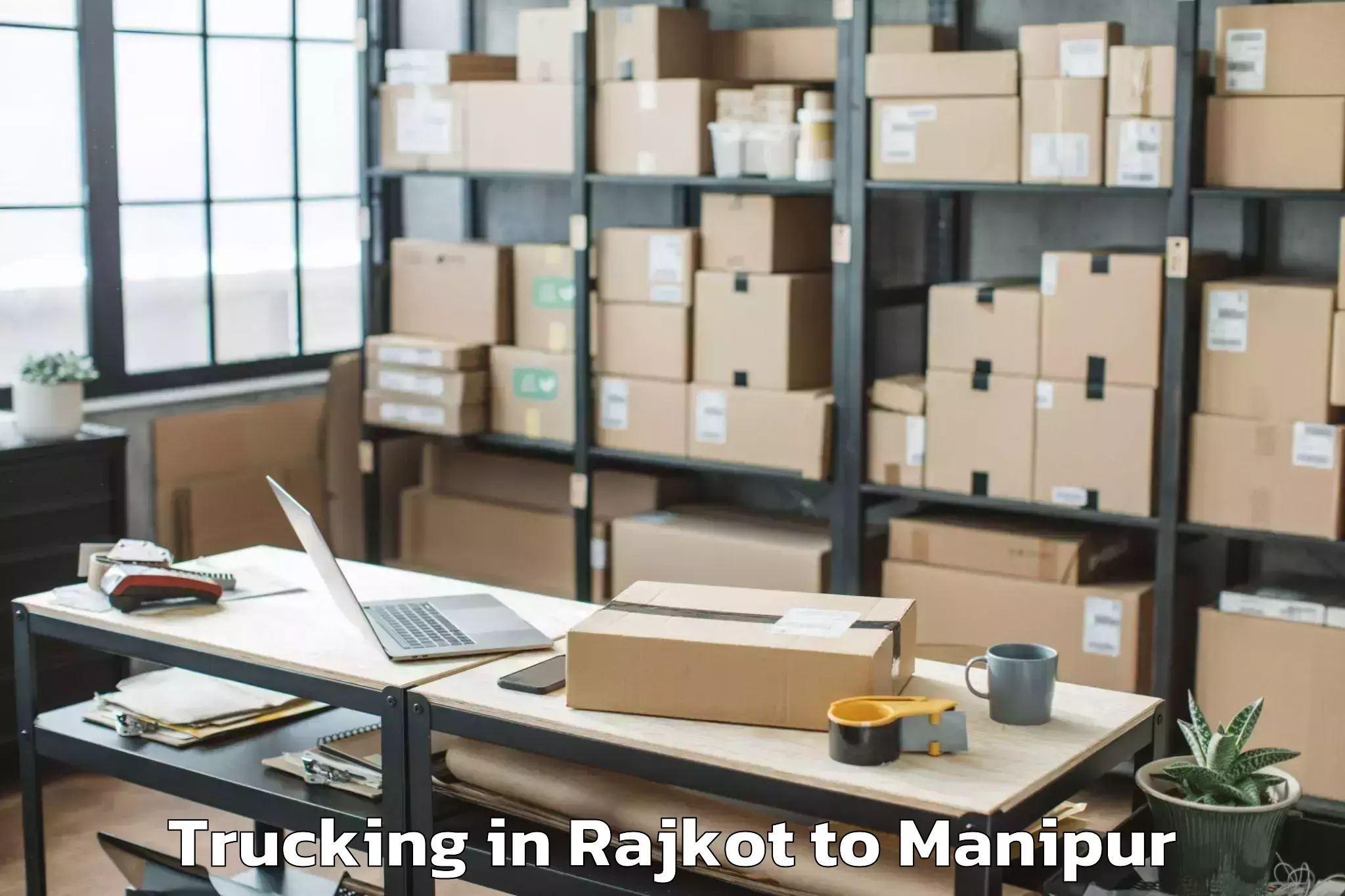 Book Rajkot to Imphal Trucking Online